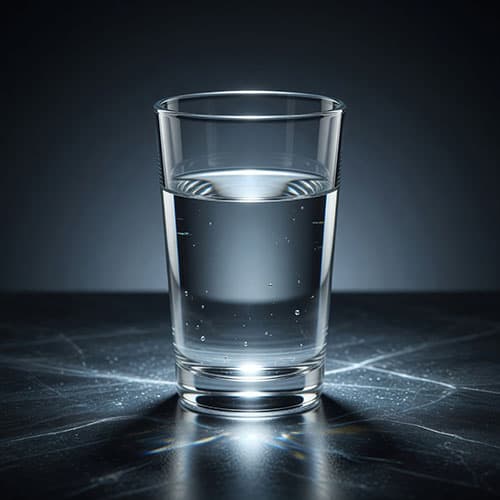 Glass of tap water